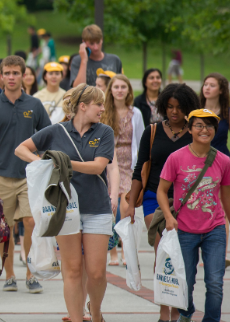 GT students on campus during FASET.