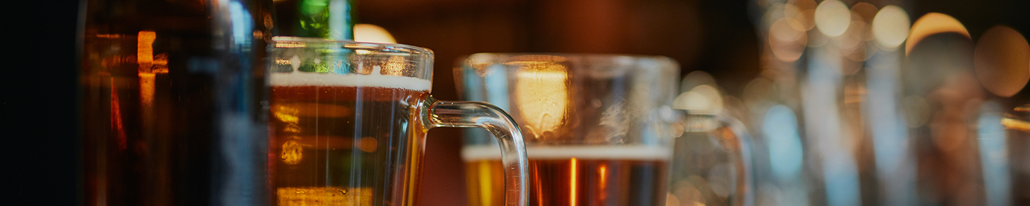 alcohol bottles and glasses