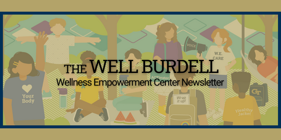 Title of Wellness Empowerment Center Newsletter entitled The Well  Burdell